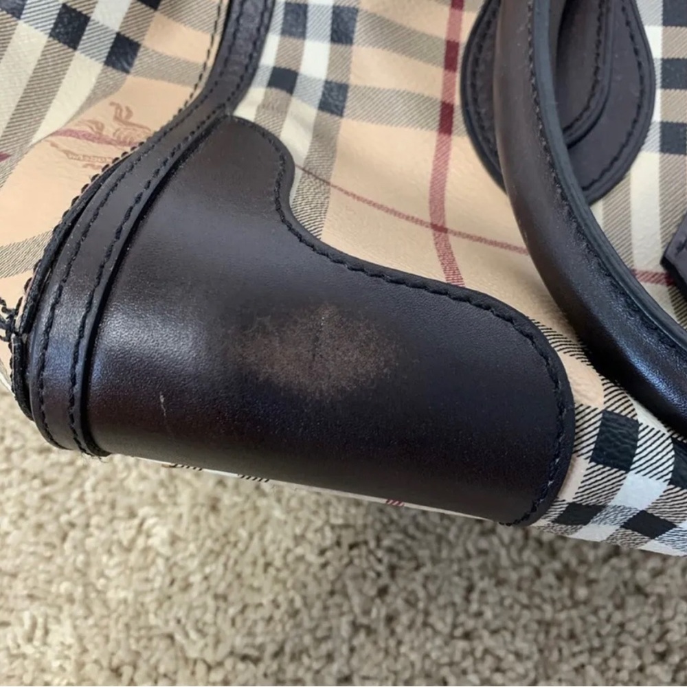 Burberry Haymarket Gladstone tote shoulder bag - Picture 5 of 7
